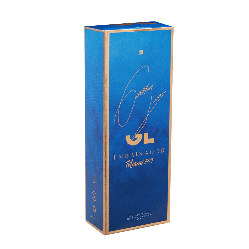 Miniatura de GL Embaixador Miami 305 Gusttavo Lima Deo Colônia 100ml