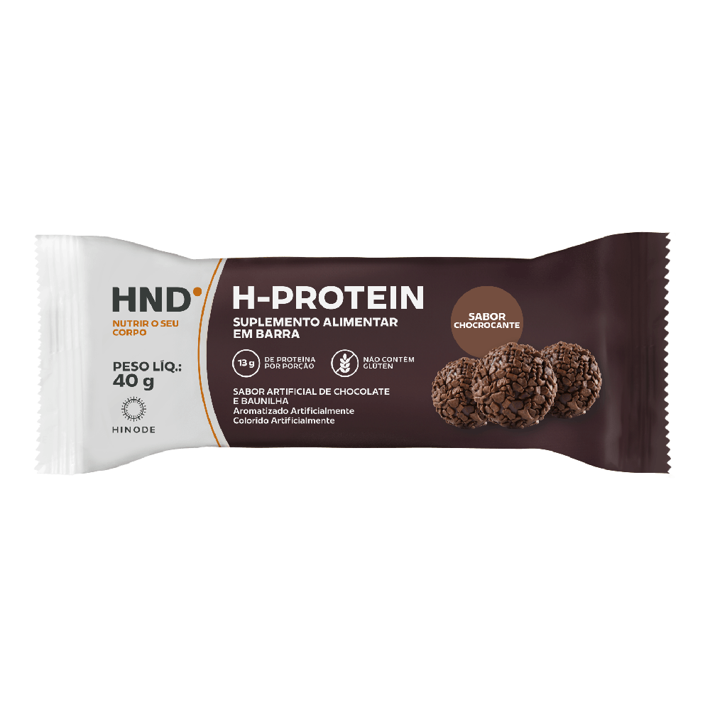 Foto de H- Protein Suplemento Alimentar em barra Sabor Chocrocante HND 40g