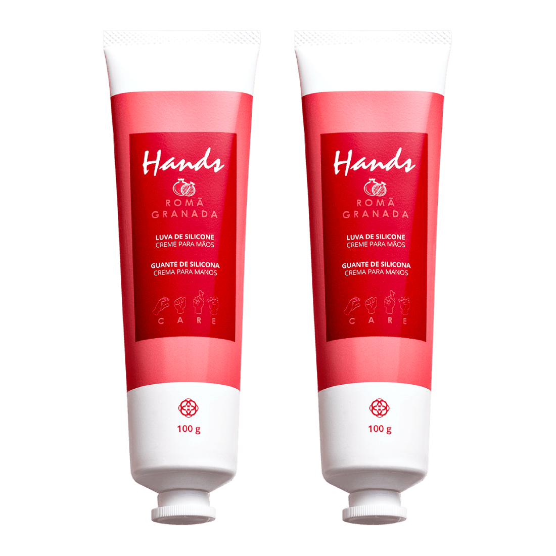 Foto de Kit 2 Luvas De Silicone Romã Creme Para As Mãos Hands 100g