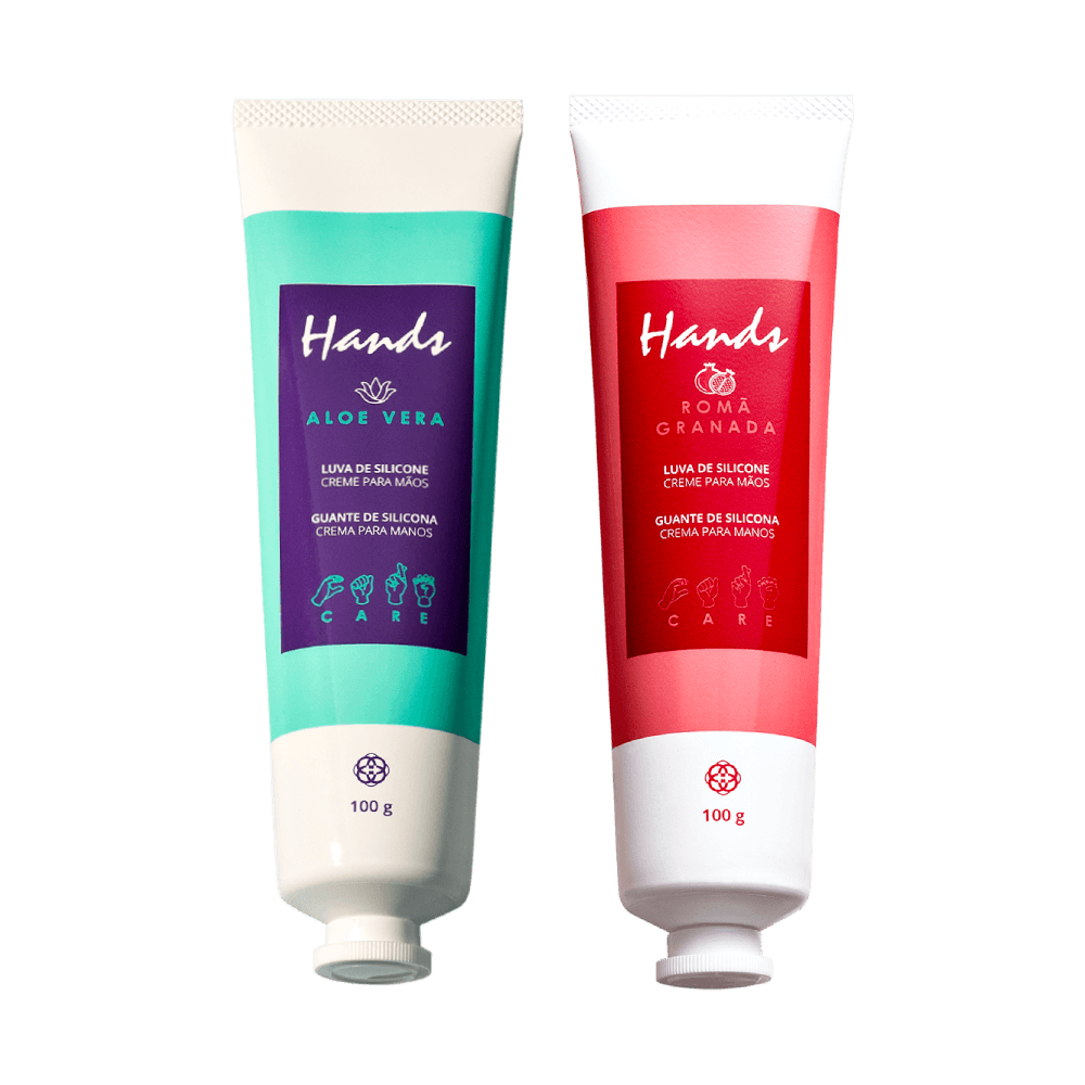 Foto de Kit Luva de Silicone Aloe Vera e Romã Hands