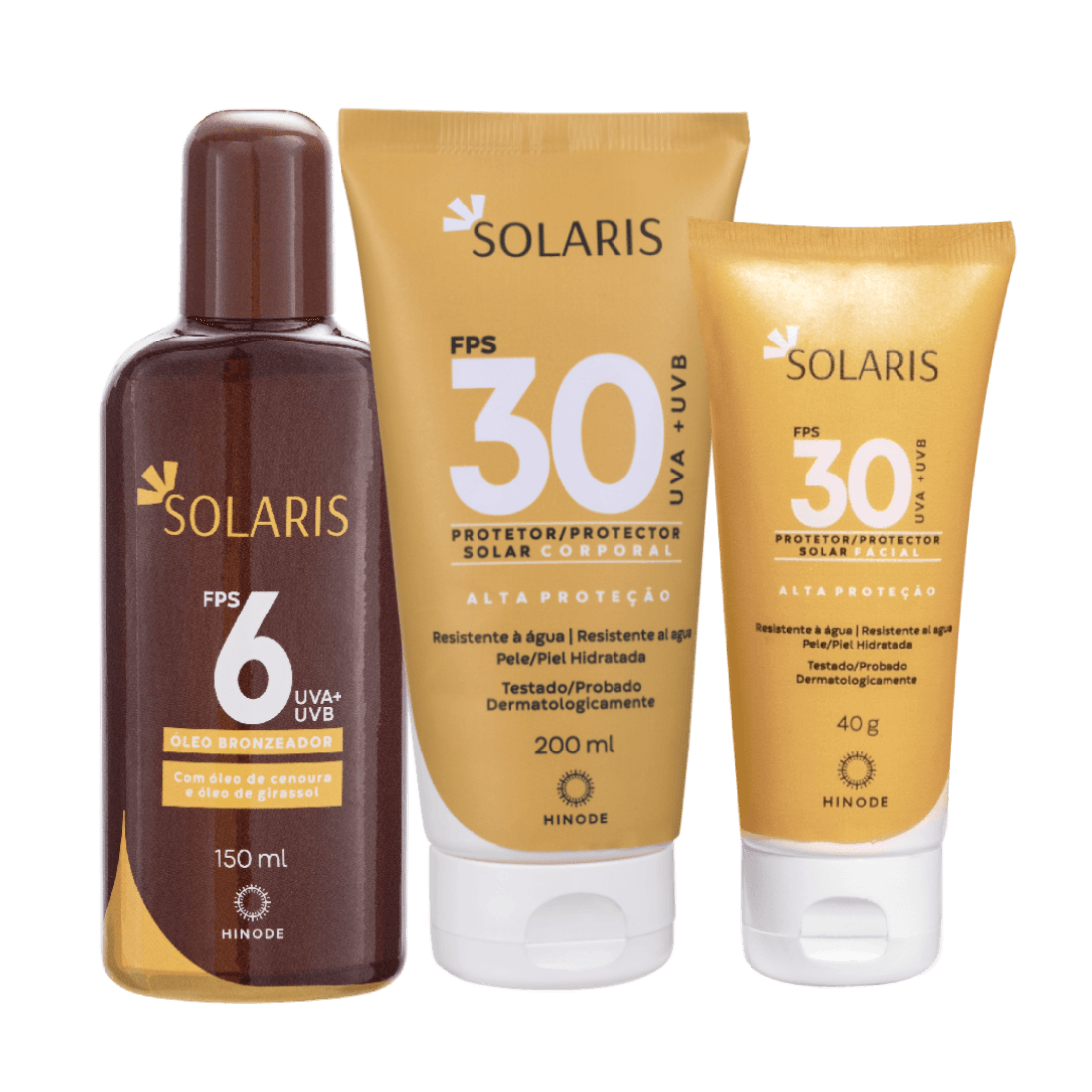 Foto de Kit Protetor solar FPS 30 e Óleo Bronzeador Solaris - 2 uni