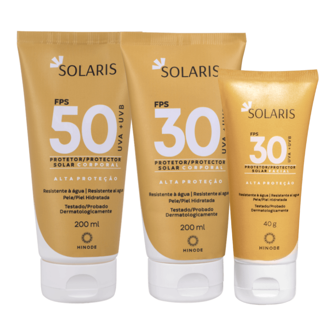 Foto de Kit Protetor Solar Corporal e Facial Solaris FPS 50 e 30 Solaris