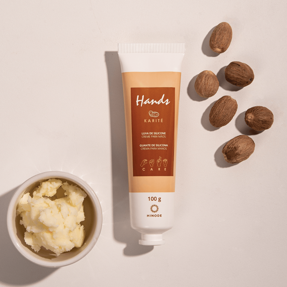 Miniatura de Luva De Silicone Karité Creme Para As Mãos Hands 100g