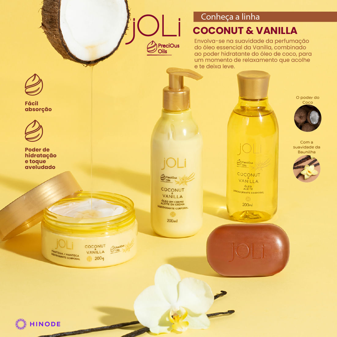 Miniatura de Manteiga Corporal Joli Vanilla e Coco 200g