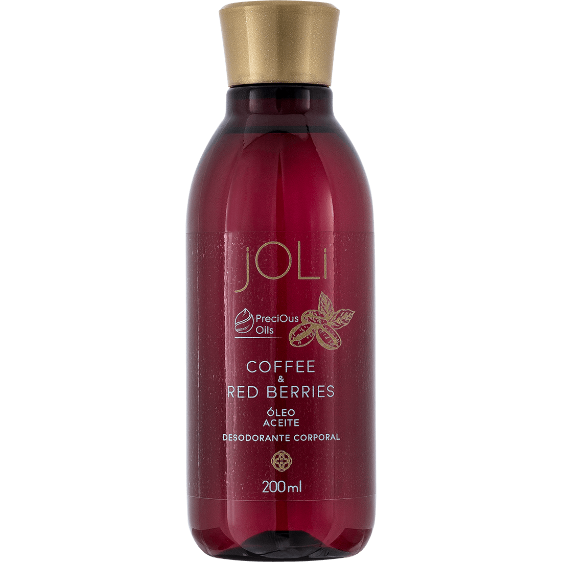 Foto de Óleo Desodorante Corporal Joli Café e Frutas Vermelhas 200ml
