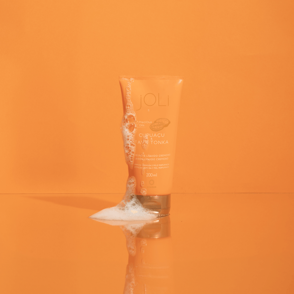 Miniatura de Sabonete Líquido Cremoso Joli Cupuaçu & Fava Tonka 200ml