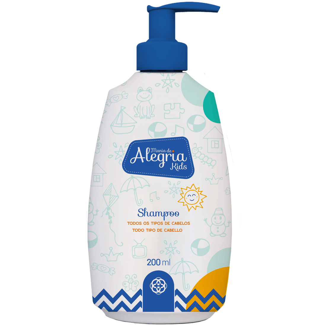 Foto de Shampoo Todo Tipo de Cabelo Mania De Alegria Kids 200ml