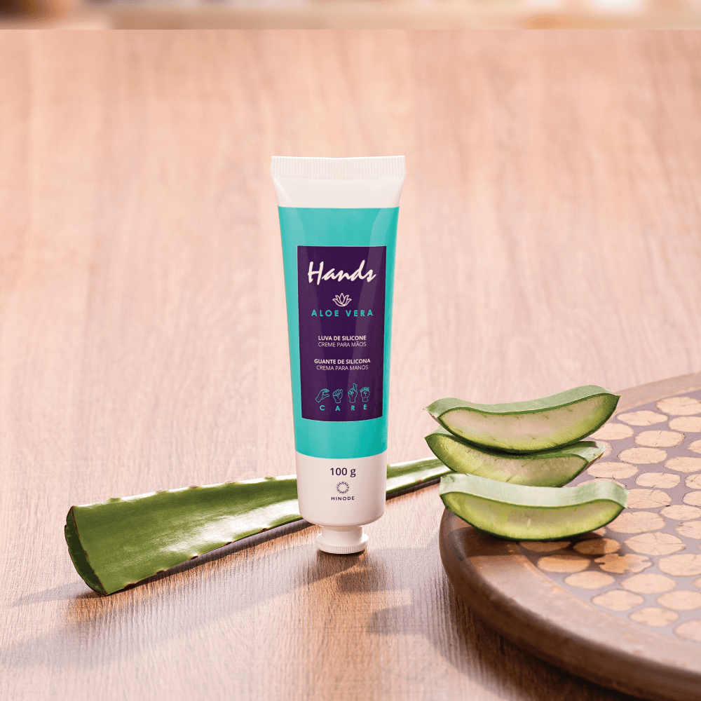 Imagem 5 de Luva De Silicone Aloe Vera Hands 100g