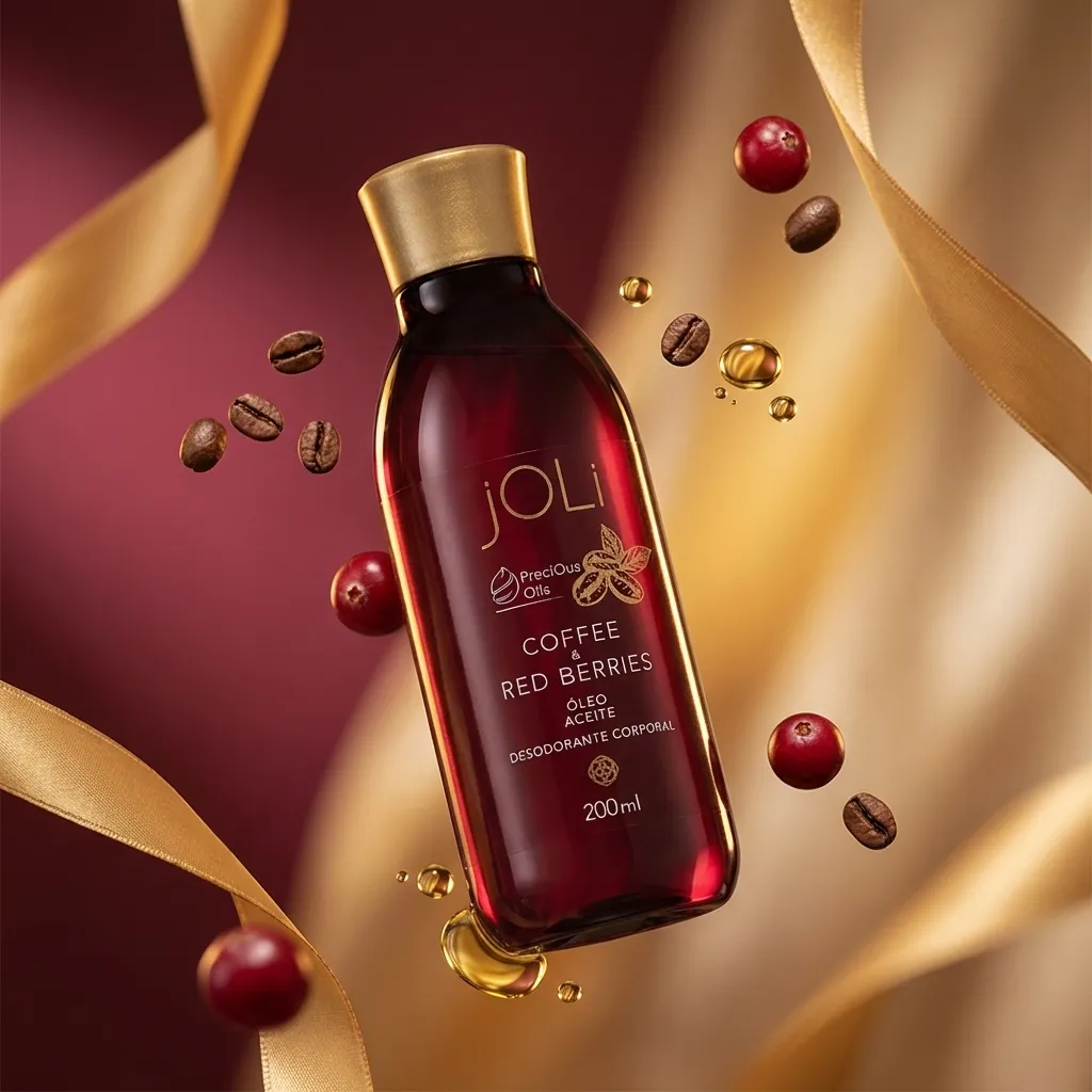 Imagem 4 de Óleo Desodorante Corporal Joli Café e Frutas Vermelhas 200ml