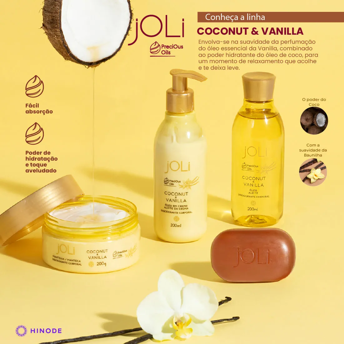 Imagem 4 de Óleo em Creme Joli Vanilla e Coco 200ml