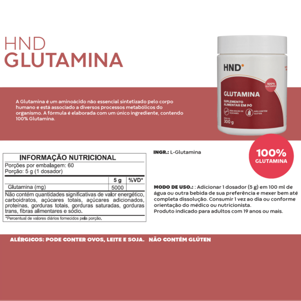 Imagem 3 de Glutamina HND 300g