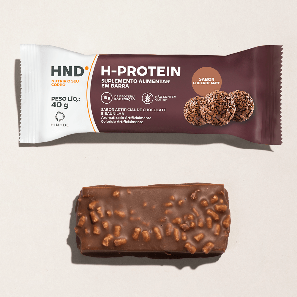 Imagem 4 de H- Protein Suplemento Alimentar em barra Sabor Chocrocante HND 40g