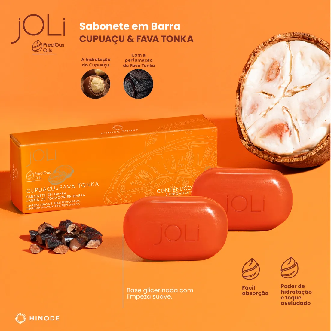 Imagem 7 de Sabonete em Barra Joli Cupuaçu e Fava Tonka com 2 Unidades 90g