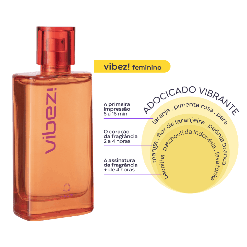 Imagem 7 de Vibez Deo Colônia Feminino 75ml