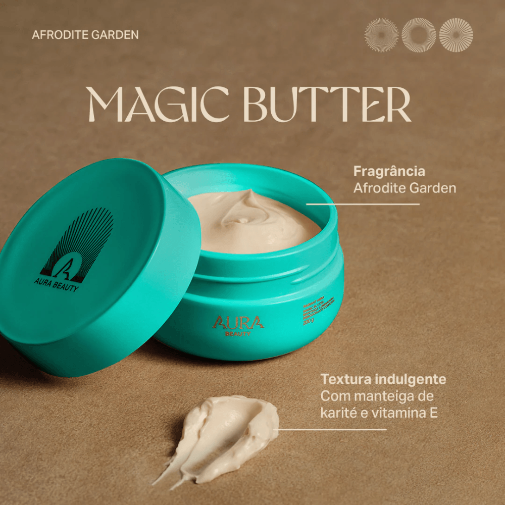 Imagem 2 de Manteiga Iluminadora Magic Butter Afrodite Garden AURA Beauty by Jade Picon 200g