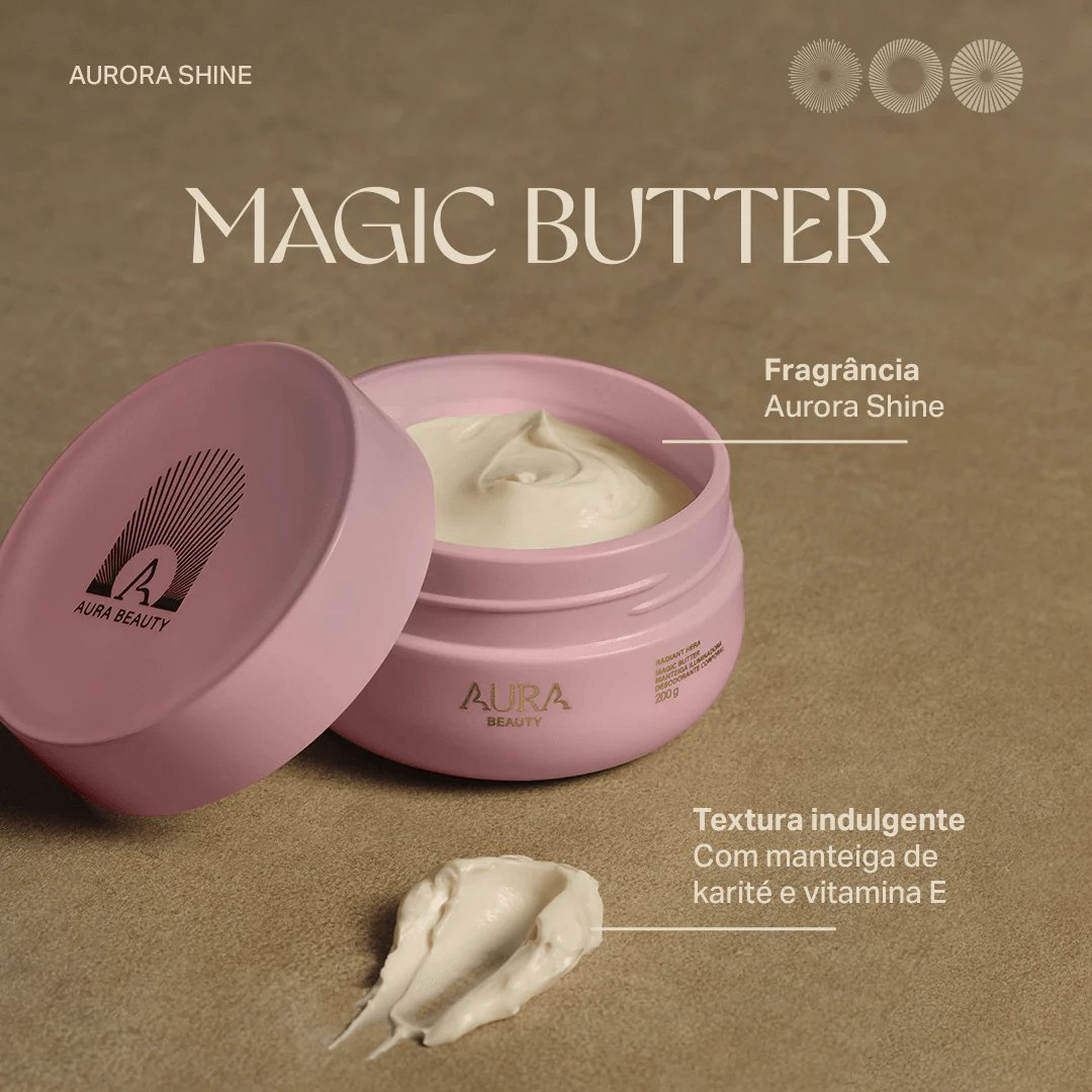 Imagem 2 de Manteiga Iluminadora Magic Butter Aurora Shine AURA Beauty by Jade Picon 200g
