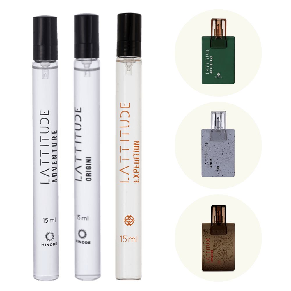 Kit 3 Perfumes Masculinos de Bolsa Lattitude Adventure + Origini + Expedition