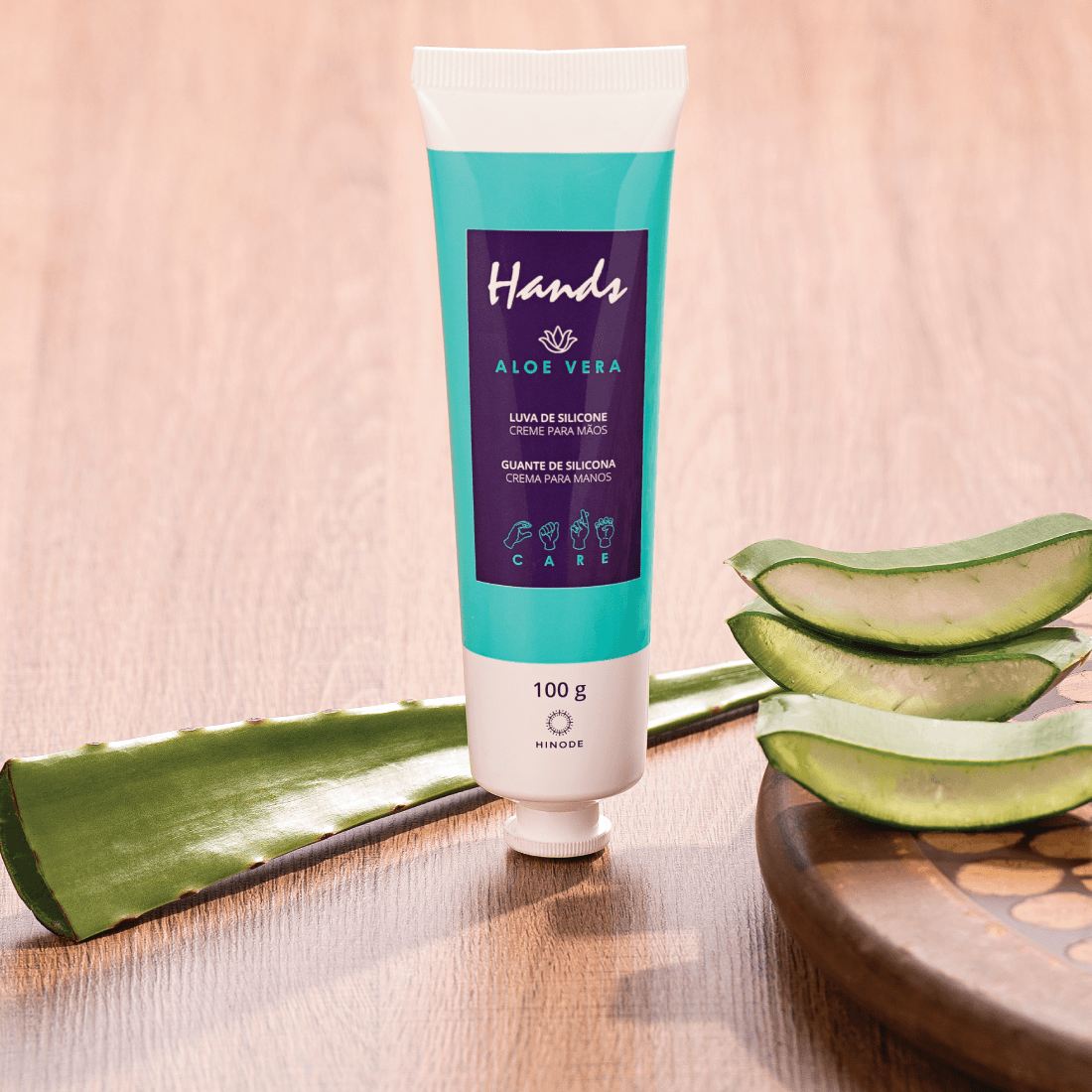 Imagem 3 de Kit 2 Luvas De Silicone Hands Aloe Vera
