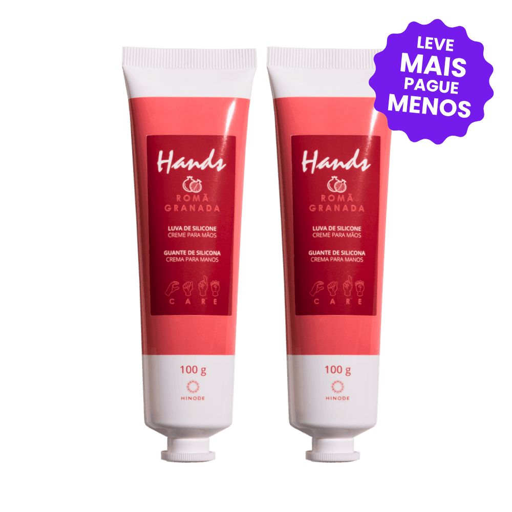 Kit 2 Luvas De Silicone Hands Romã