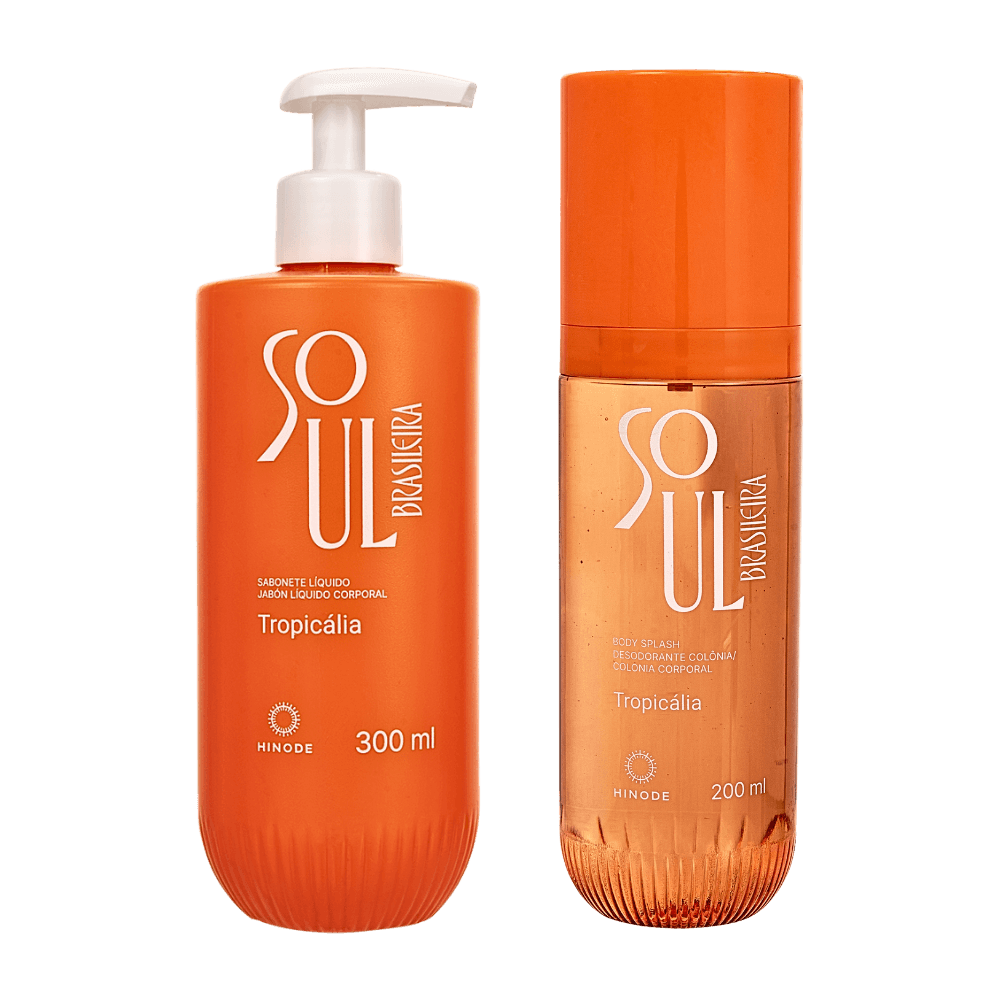 Kit Body Splash + Sabonete Líquido Soul Brasileira Tropicália