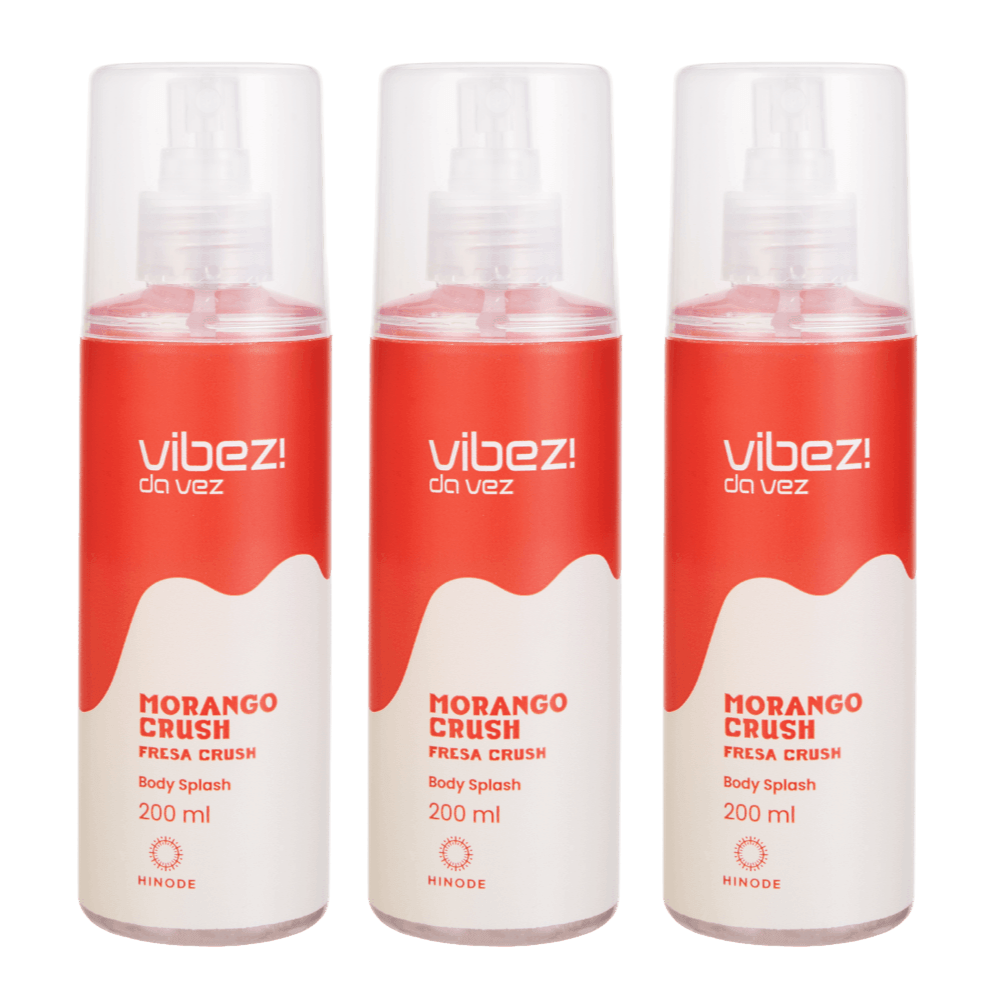 Imagem 6 de Kit 3 Body Splash Vibez da Vez! Morango Crush