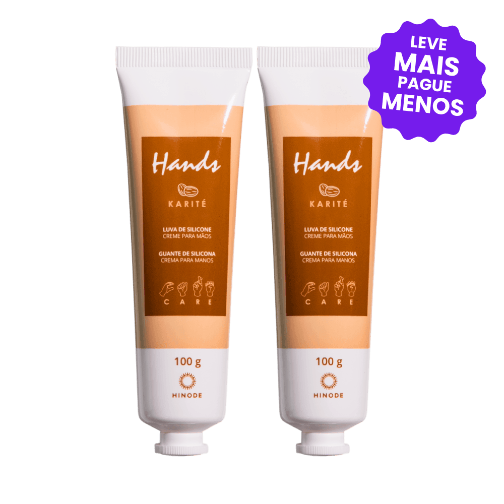Kit 2 Luvas De Silicone Hands Karité