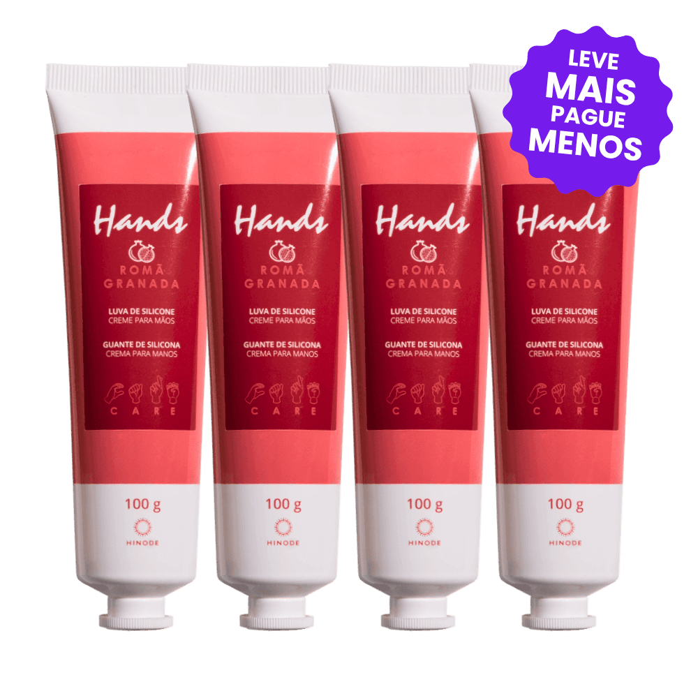 Kit 4 Luvas De Silicone Romã Hands