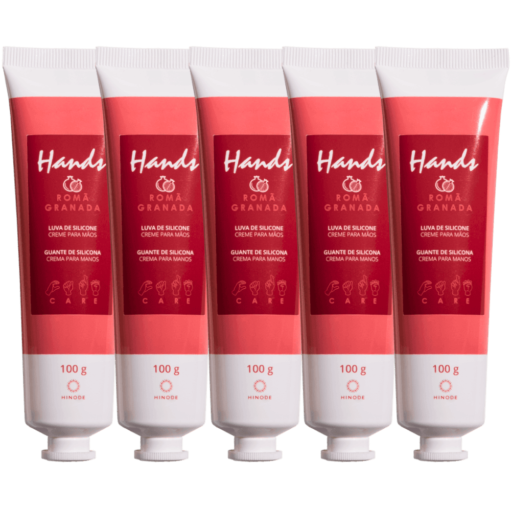 Imagem 2 de Kit 5 Luvas De Silicone Hands Romã