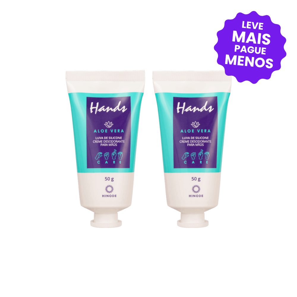 Kit 2 Miniaturas Luvas De Silicone Hands Aloe Vera