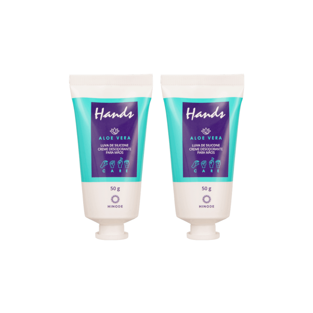 Imagem 2 de Kit 2 Miniaturas Luvas De Silicone Hands Aloe Vera