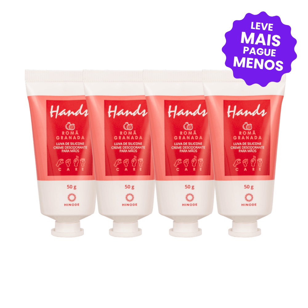 Kit 4 Miniaturas Luvas De Silicone Hands Romã