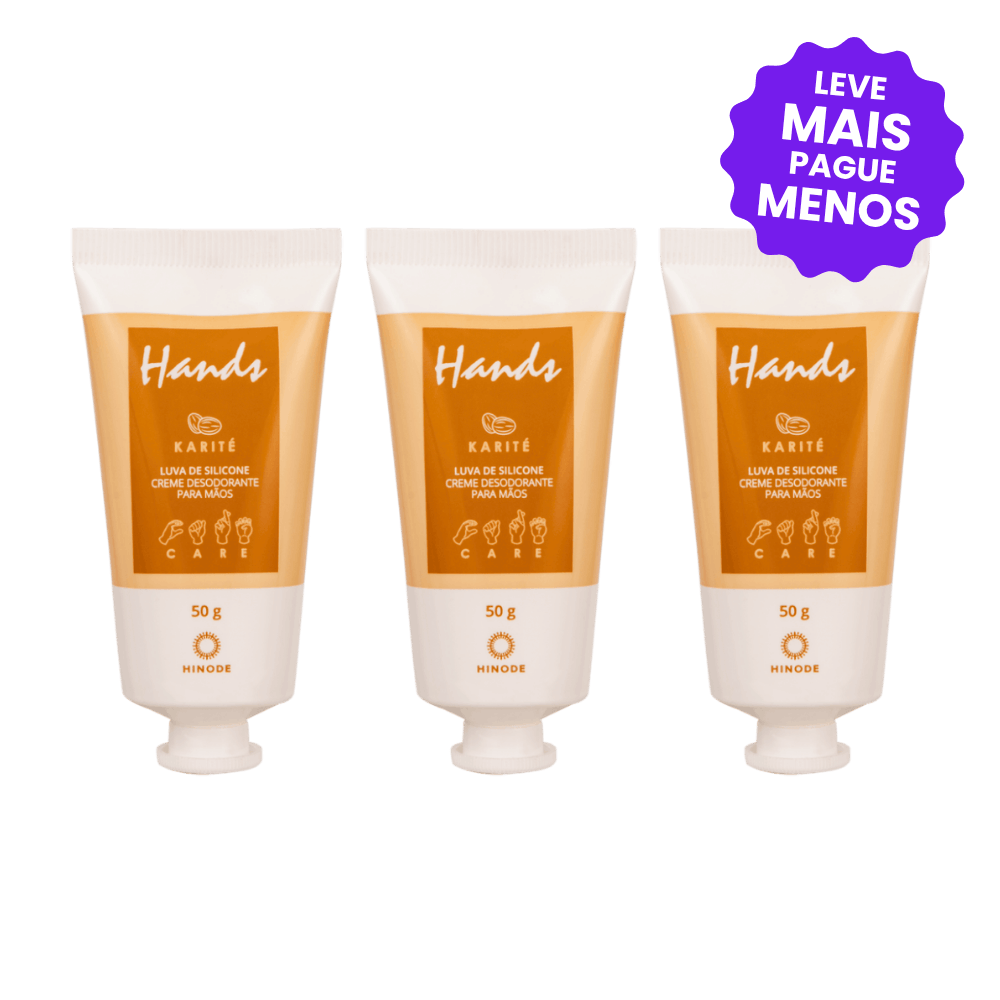 Kit 3 Miniaturas Luvas De Silicone Hands Karité