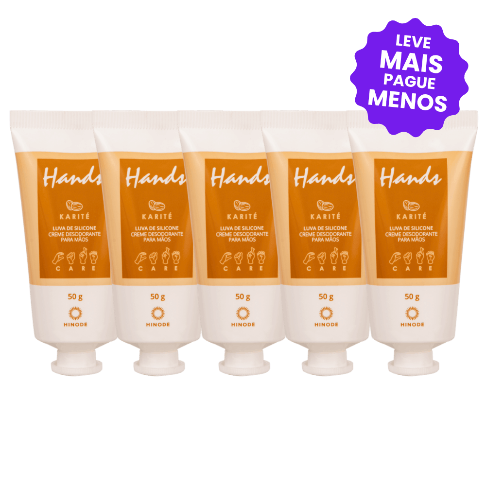 Kit 5 Miniaturas Luvas De Silicone Hands Karité
