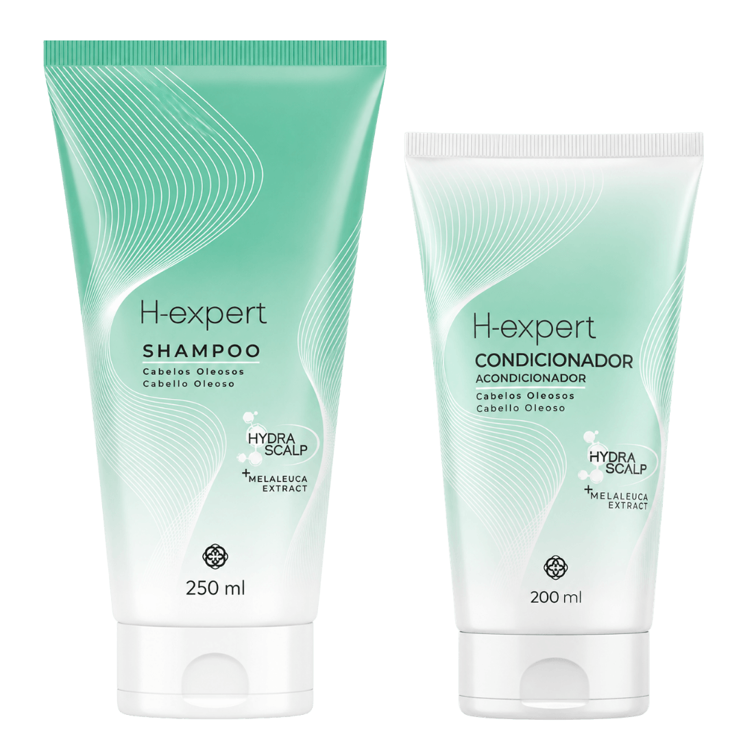 Kit Shampoo 250ml + Condicionador 200ml H-Expert Hinode Cabelos Oleosos